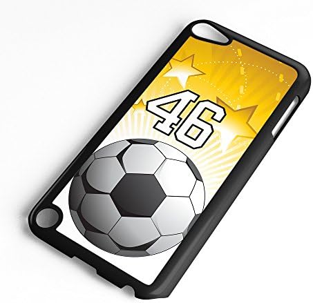 Калъф за iPod Touch е подходящ за футболна топка на 6-то поколение или 5-то поколение #7300 Изберете някоя тениска за играчи Номер 46 от черна пластмаса, произведени по индив?