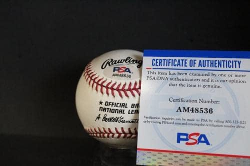 Бейзболен автограф с автограф Проповедник Ред (602 победи PCT) Auto PSA/DNA AM48536 - Бейзболни топки с автографи