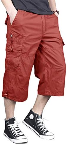 MAGNIVIT Мъжки къси Панталони-карго Капри, Ежедневни Туристически Военни Тактически Панталони Под Коляното, къси Панталони