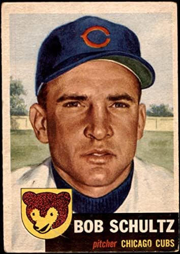 1953 Topps 144 Боб Шулц Чикаго Къбс (Бейзболна картичка) VG/БИВШ Къбс