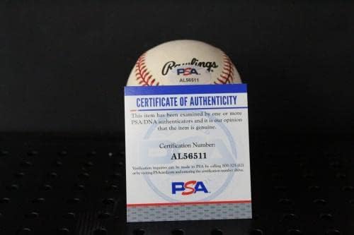 Тим Маккарвер Подписа Бейзболен Автограф Auto PSA/DNA AL56511 - Бейзболни топки с Автографи