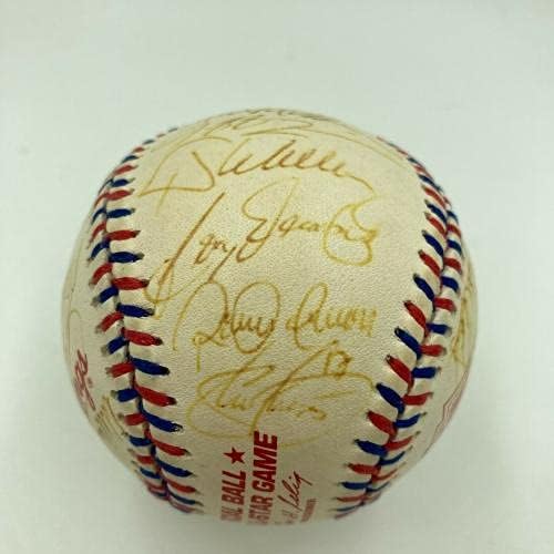 Дерек Джитър Кен Гриффи Младши . Екипът на All Star Game 1999 Подписа договор с JSA по бейзбол - Бейзболни топки с автографи
