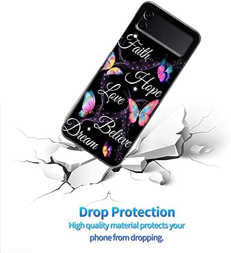 Калъф за Samsung Galaxy Z Flip 4 5G, Калъф Galaxy Z Flip 4, Твърд калъф за PC, Защитени От удари, Сгъваема, Здрав, Устойчив