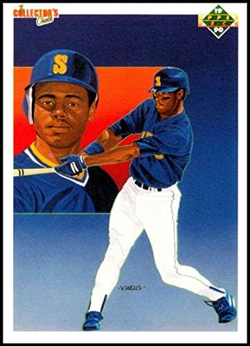 1990 Горна палуба №24 Кен Гриффи Младши от Ню Йорк Планина Сиатъл Маринърс Официално Лицензировал бейзболна картичка