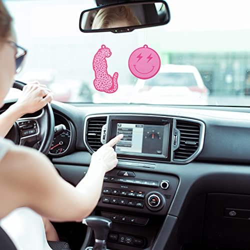 A1diee 8 бр. Розово Чист Автомобилен Освежители за въздух в стил Бохо, Светкавица, Усмивка На Лицето, Устните, Звезда,