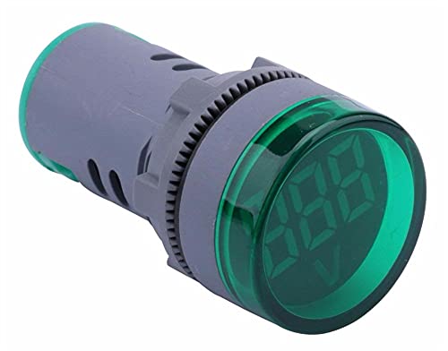 XJIM Led Дисплей Мини Цифров Волтметър ac 80-500 В М напрежение Тестер Волта Монитор Светлинна Лента (Цвят: зелен)