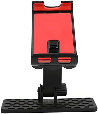 Fafeicy Червено-Черен Въртящ се Настолен скоба за снимки, щипка за таблет, Инженерни Пластмаси, с телескопично и регулируема височина, за мобилни телефони и Таблети