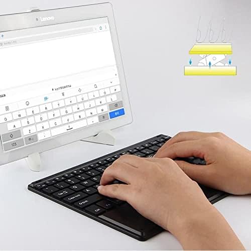 Клавиатурата на BoxWave, съвместима с Micromax в Note 2 (Клавиатура от BoxWave) - Bluetooth клавиатура SlimKeys с трекпадом,