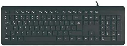 Клавиатурата на BoxWave, съвместима с Dell Inspiron 15 (5510) (клавиатура от BoxWave) - Водоустойчив USB-клавиатура,