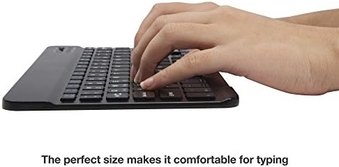 Клавиатура BoxWave е Съвместима с детски компютър Tanoshi 2-в-1 (клавиатура от BoxWave) - Bluetooth клавиатура SlimKeys,
