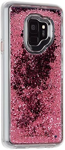 Калъф-Mate - Калъф Samsung Galaxy S9 - ВОДОПАД - Каскаден Течен блясък - Защитен дизайн - Розово злато