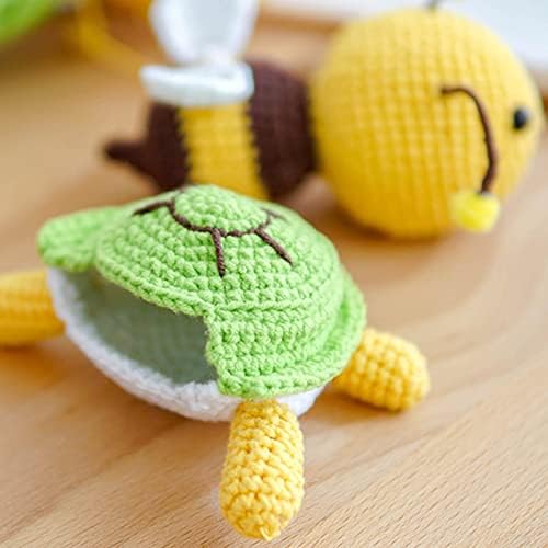 Комплект за плетене на една кука Костенурки Пчелите за начинаещи - Направи си сам и пълен комплект за плетене на една