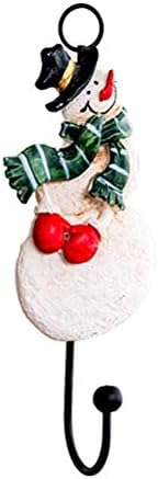 Cabilock 1 бр. Сладък Cartoony Кука За Съхранение, Творчески Ретро Коледа, Снежен човек, Окачен на Кука за Съхранение, Държач за Хол, Спалня, Кухня (Стил 3)