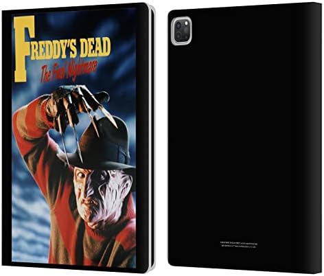 Дизайн на своята практика за главата Официално лицензиран A Nightmare On Elm Street: Freddy's Dead Плакат, Графика Кожен Калъф-за награда-портфейл Калъф е Съвместим с Apple iPad Pro 12.9 2020/20