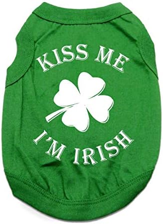 Тениска Baxter Boo Kiss Me, I ' m Irish Dog - Зелено (Голям размер)