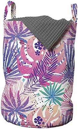 Foldout Тропически чанта за дрехи, Ботаническая Композиция от екзотични листа монстеры, Хавайски Вибрации, Кошница за