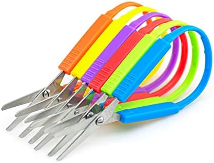 Мини-Ножици с вериги, Многоцветни ножици с вериги, Адаптивен дизайн, поддръжка на дясната и лявата ръка, Лесно отварящи