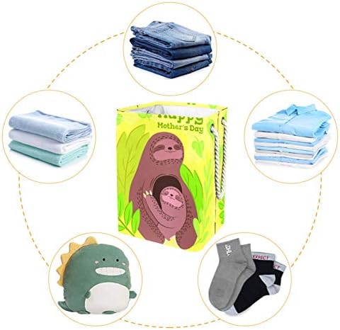 Кошници за бельо DEYYA Sloth за Деня на Майката, Кошница за дрехи, Висока Здрава Сгъваема за Възрастни, Деца, Момчета