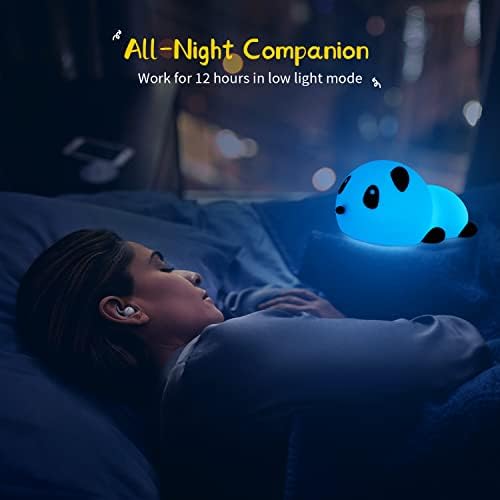 SALUOKE Nursery Night Light 7-Цвят: Силиконови Меки ночники за деца с USB батерия, Сладко Детска лампа, Декоративна Лампа
