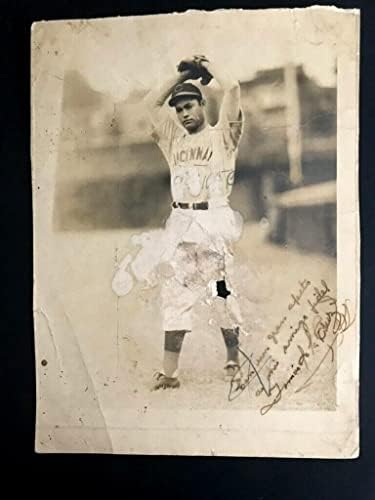 Около 1944 г. Томас (Томи) Де Ла Круз от Синсинати Редс Подписа Снимка - Снимки на MLB с автограф