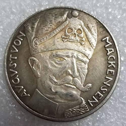 Старинни Занаяти 1915 Немски Възпоменателни Монети от Стария Сребърен Долар Сребърни Кръгли Чуждестранни Монети Антични Колекция #1016