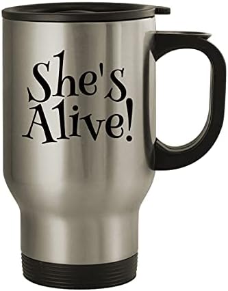 Molandra Products She ' s Alive! - Пътна Чаша от неръждаема Стомана за 14 грама, Сребриста