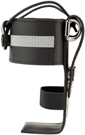 Универсален калъф-кобур за радио L-Style с Светоотражающей панделка, Черен Кожен