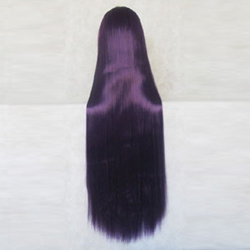 Tasogare Otome x Amnesia Yuko Kanoe лилаво, черно 100 см дължина, перука за cosplay + безплатна шапка за перука