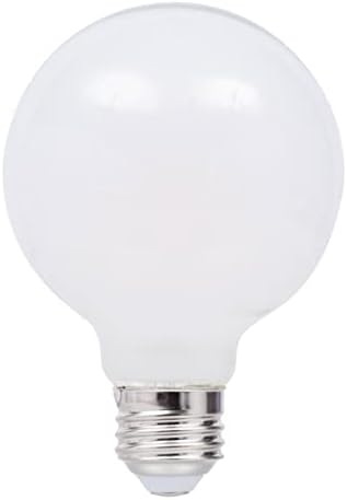Стъклена топка SYLVANIA LED G25 Мощност 40 W, еквивалент на Мек Бял цвят, с регулируема яркост (2 опаковки)