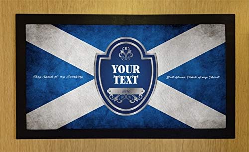 Персонални Бар Пътеки с Шотландски Флага, Подложки за бара в Дома или кръчма, Идея за Мъжки подарък