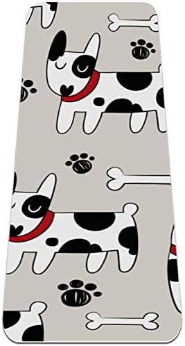 Siebzeh Сладък килимче за йога с шарките на Кучешки костен лапи Премиум-клас, в екологично Чист Гумена подложка за здраве
