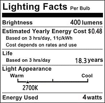 Lxcom Осветление Голяма Електрическа Крушка на Едисон 4 Вата С регулируема яркост във формата На Ваза Реколта Лампа Негабаритная