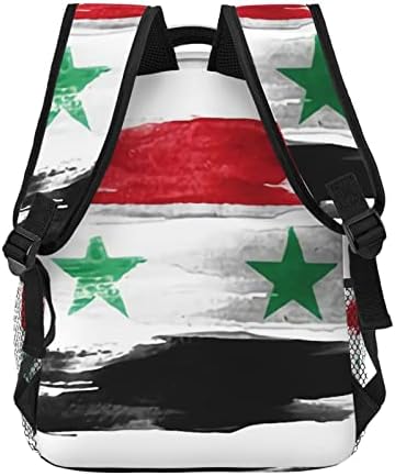 Syria Flag3 Пътен Раница За лаптоп, Дамска Чанта за Книги, Лесен Училище раница за Момичета, Регулируема Раница за Колеж,