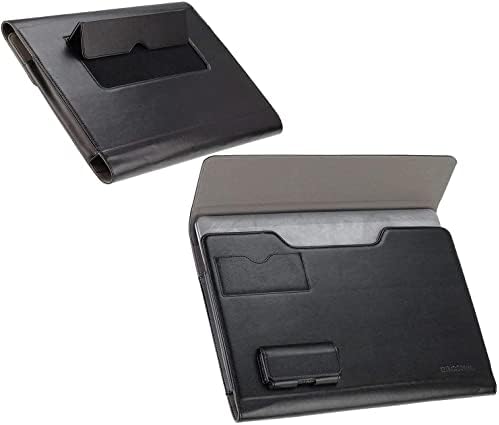 Калъф-за награда от черна кожа Broonel - Съвместими лаптоп Lenovo IdeaPad Flex 5i 2-в-1 Chromebook