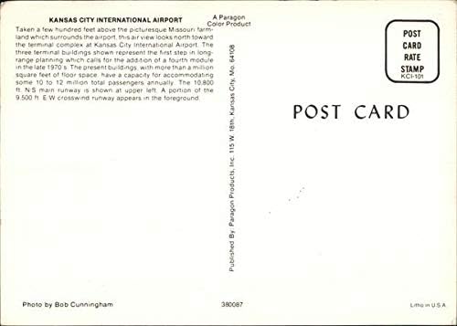 Международното летище на Канзас Сити, Канзас-Сити, Мисури, М Оригиналната Реколта Картичка