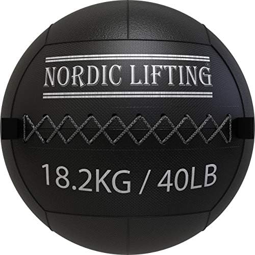 Nordic Lifting Wall Ball 40 килограма, в комплект с Обувки Venja Размер на 10.5 - Бял