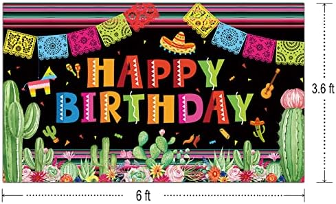 CHXSM 6x3,6 фута Мексикански Фон честит Рожден Ден Мексиканска Фиеста Украса за Парти по случай рождения Ден на Мексико