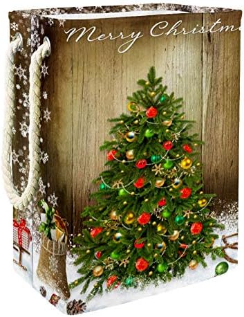 Домашна Коледна Елха и подаръци 300D Оксфорд PVC, Водоустойчив Кошница За Дрехи, Голяма Кошница за Дрехи за Одеяла Дрехи