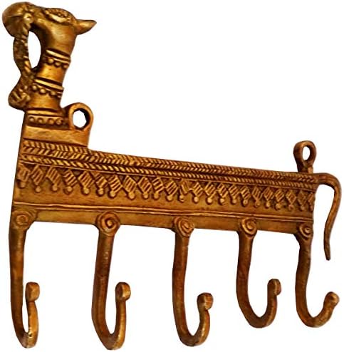Монтиране на куката от Purpurea месинг 'Regal Camel': Закачалка за дрехи в ретро дизайн (11734)