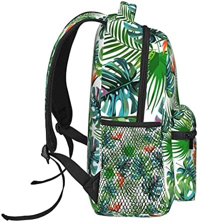 LVGOOKI Хавай Тропически Цветя Раница, Чанта, За Книги, Раници За Преносими компютри Къмпинг Пътна Чанта на Рамото за Мъже Жени