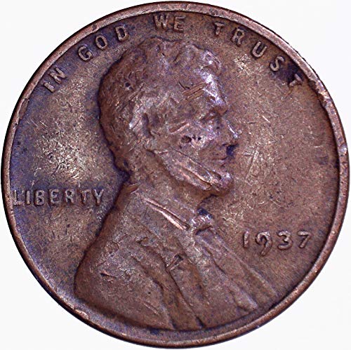1937 Lincoln Wheat Cent 1C Very Fine