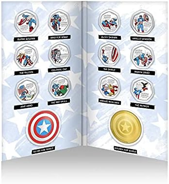 Пълен набор от Официалната Айде колекция от Captain America Complete Collection – 14 монети /, медали с образа на най-запомнящите