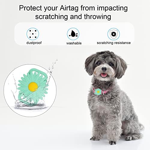 Титуляр Яка за кучета с въздушна маркирани Силиконов Калъф-нашийник за домашни любимци за Apple Airtags, Калъф-титуляр