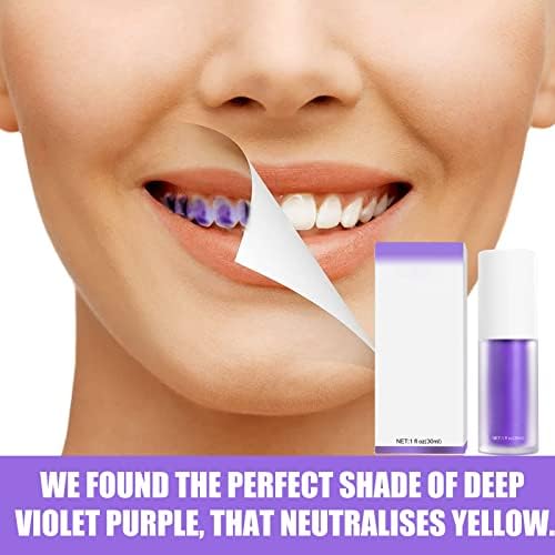 Виолетовият Избелване На Зъбите Премахване На Петна По Зъбите Усилвател Избелване На Зъбите Лилаво Паста За Зъби Корректирующий