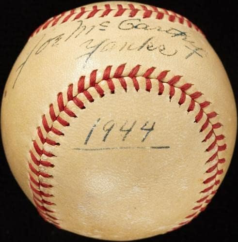 Подписан Джо Маккарти Сингъл на Американската лига бейзбол JSA COA - Бейзболни топки с автографи