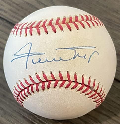 Willey Мейс Джайентс, JSA, Подписано на Играта топката NL с Автограф Уйлям Уайт - Бейзболни топки с Автограф
