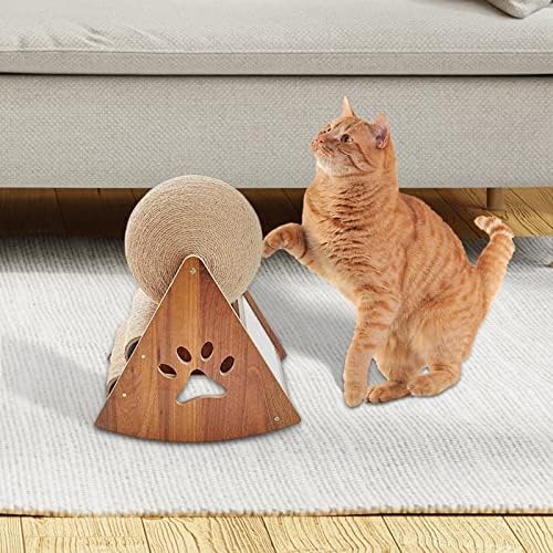 Многофункционална Играчка-Когтеточка за котки Gralara, Защита Мебели с Въртяща се Топка, Колело за упражнения, въртящи