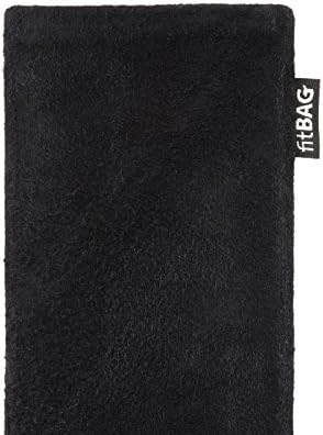 Чанта fitBAG Fusion Black /Черен калъф, изработена по поръчка на Sony Xperia X Compact. Чанта, изработена от смес от