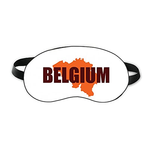 Белгия Карта на Европа Брюксел Sleep Eye Shield Мека Нощна Превръзка На очите Козирка