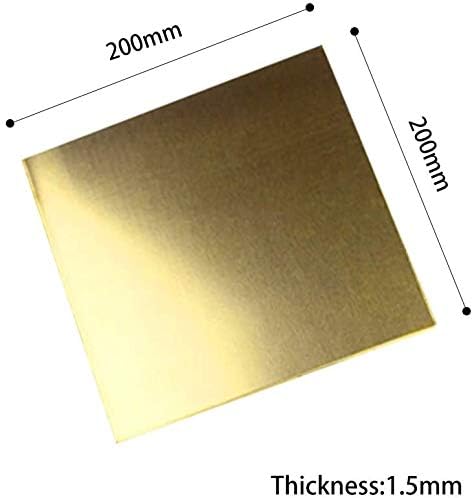 Z Създаване на Дизайн Латунная плоча на Месинг ламарина, метал Отрязва Висококачествена медна фолио от латунного лист H62 (Размер: 1 мм x 200 мм x 200 мм)